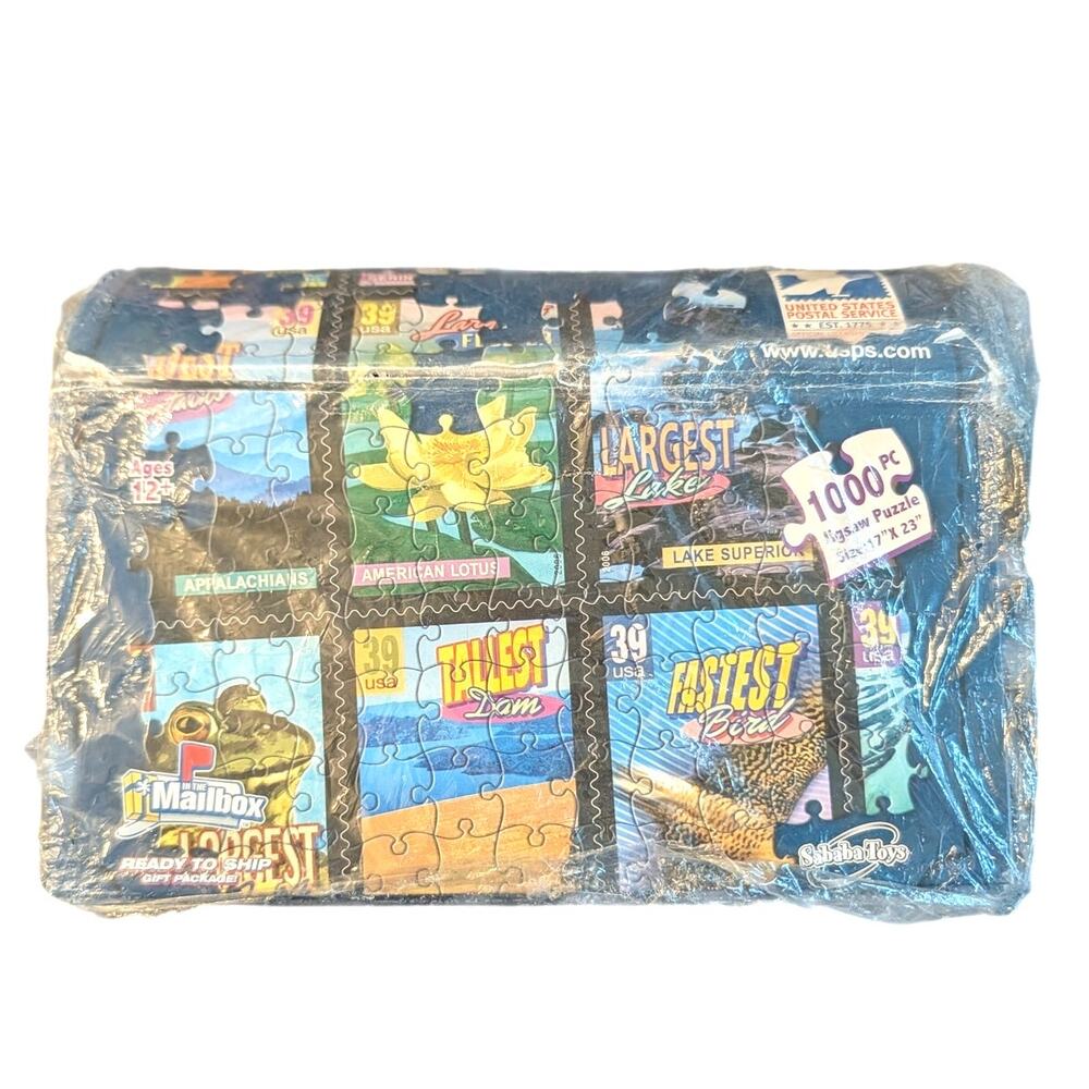 USPS Wonders of America Puzzle 1000pc Sealed Shelfwear In the Mailbox